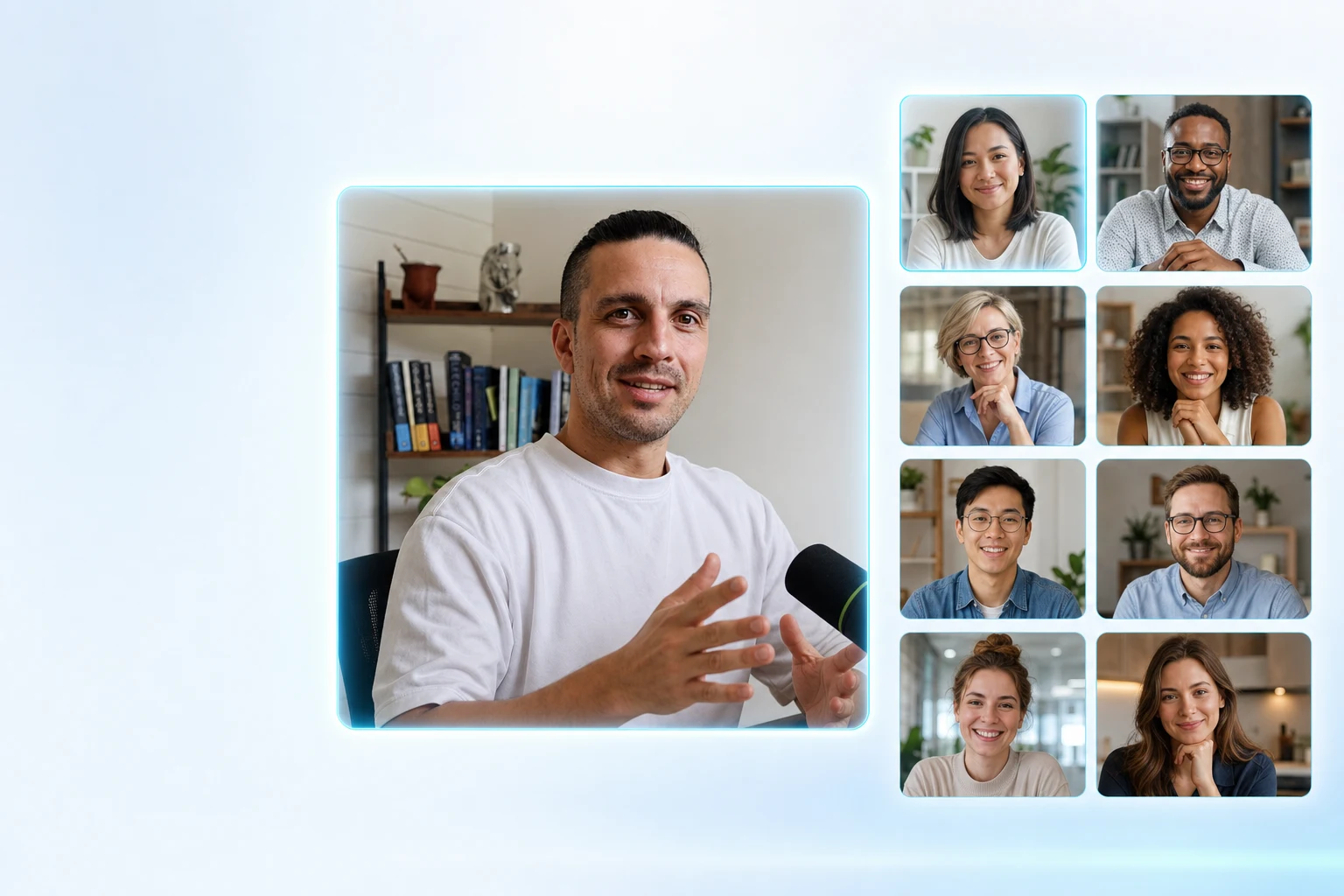 AI Ranking members on a live coaching call with Nico
