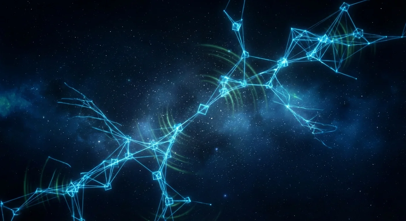 Digital community network visualization showing interconnected members